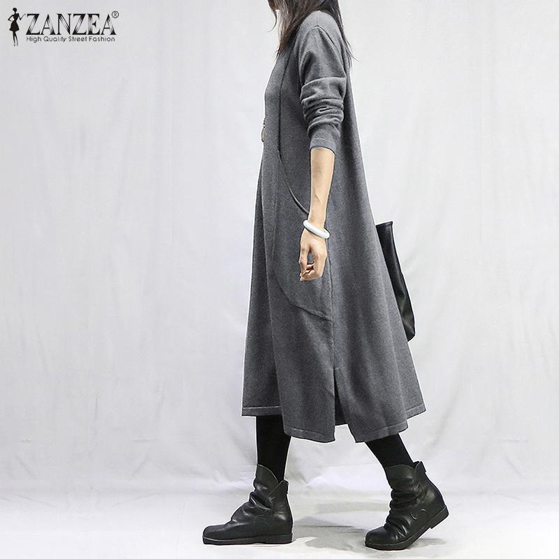Women-s-Autumn-Sundress-ZANZEA-2021-Vintage-Hoodies-Dress-Casual-Long-Sleeve-Midi-Vestidos-Female-Solid-3